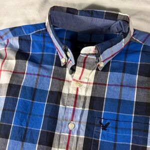 American Eagle mens multicolor Classic long sleeve button down shirt - size M